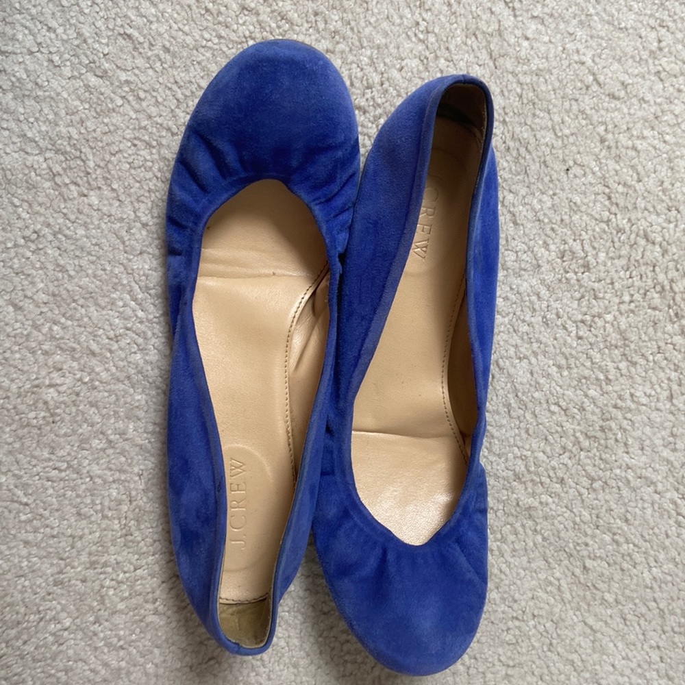 J crew suede flats